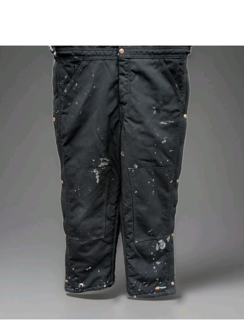 Carhartt R33 Overalls 32x32 Black Yukon Extreme Artic Bibs Insulated Distressed